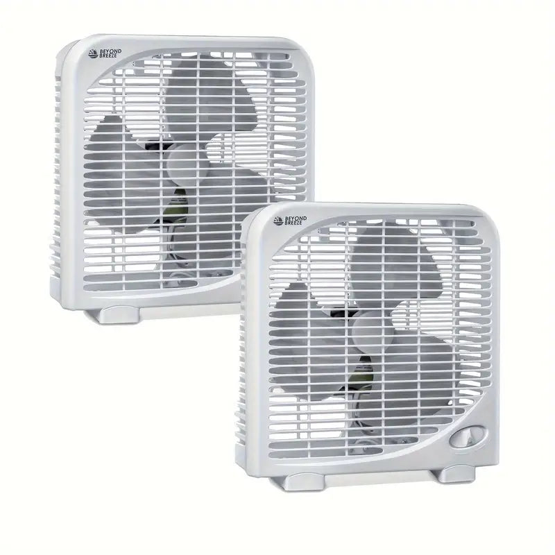 Two 9 inch box fans with 2 speeds